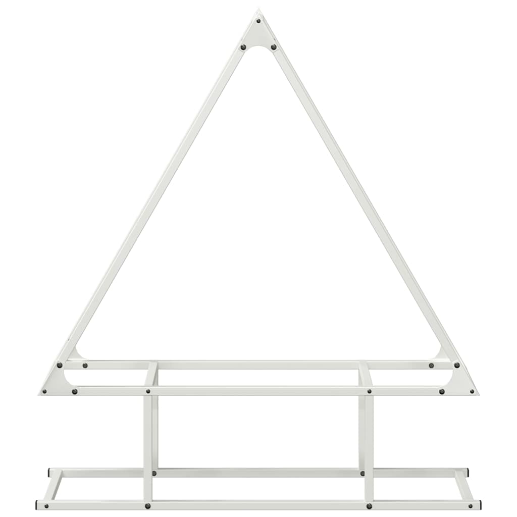 Stalak za drva bijeli 80x25x90 cm hladno valjani čelik