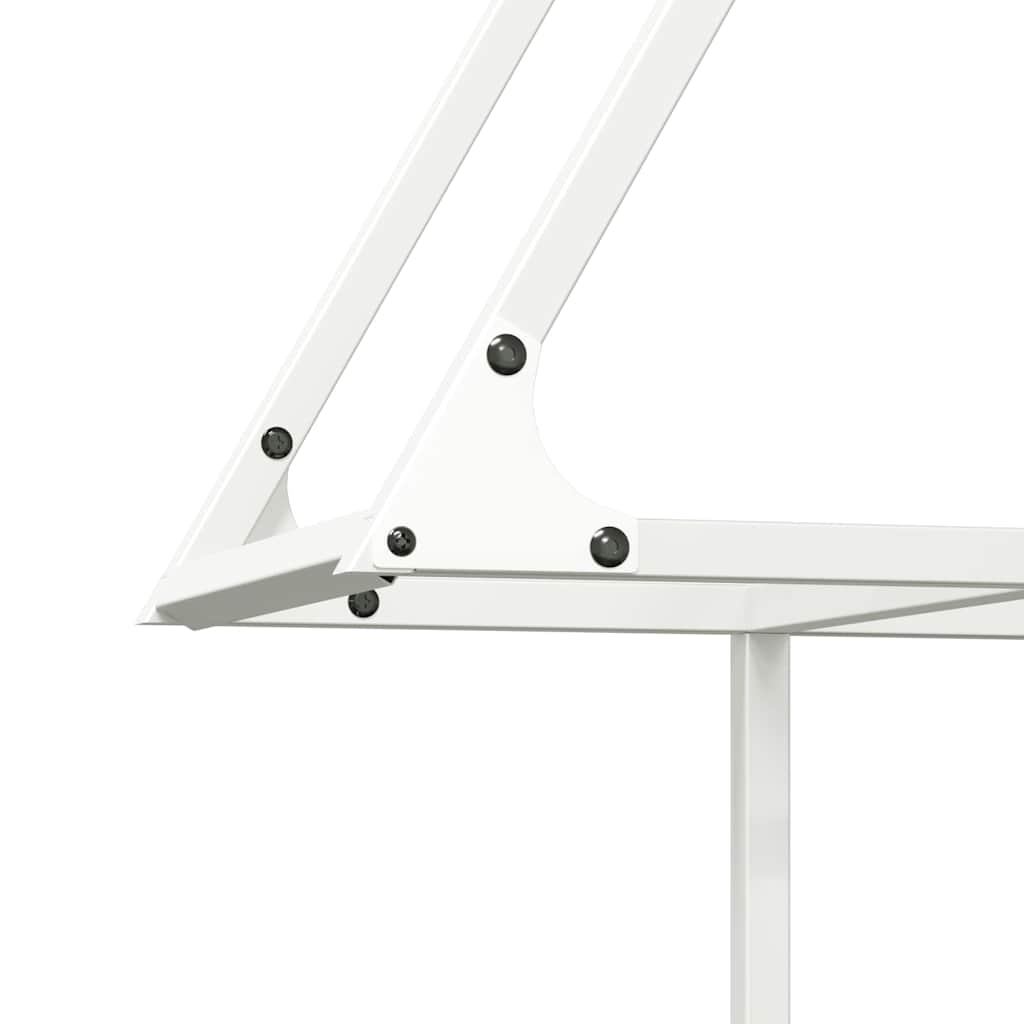 Stalak za drva bijeli 80x25x90 cm hladno valjani čelik