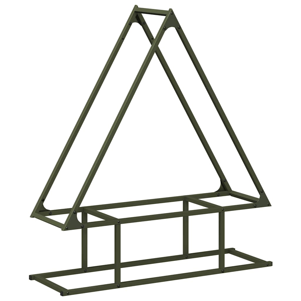 Stalak za drva 80x25x90 cm hladno valjani čelik