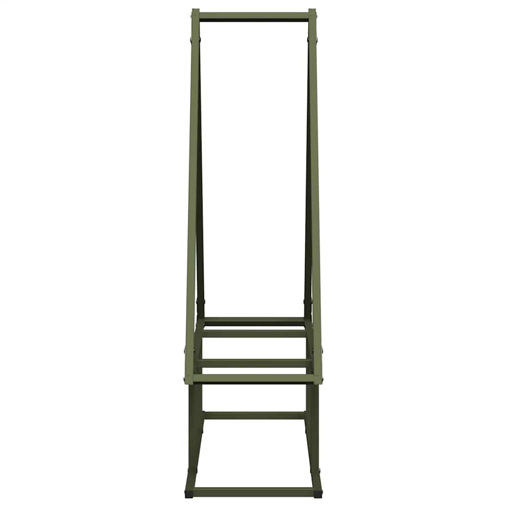 Stalak za drva 80x25x90 cm hladno valjani čelik