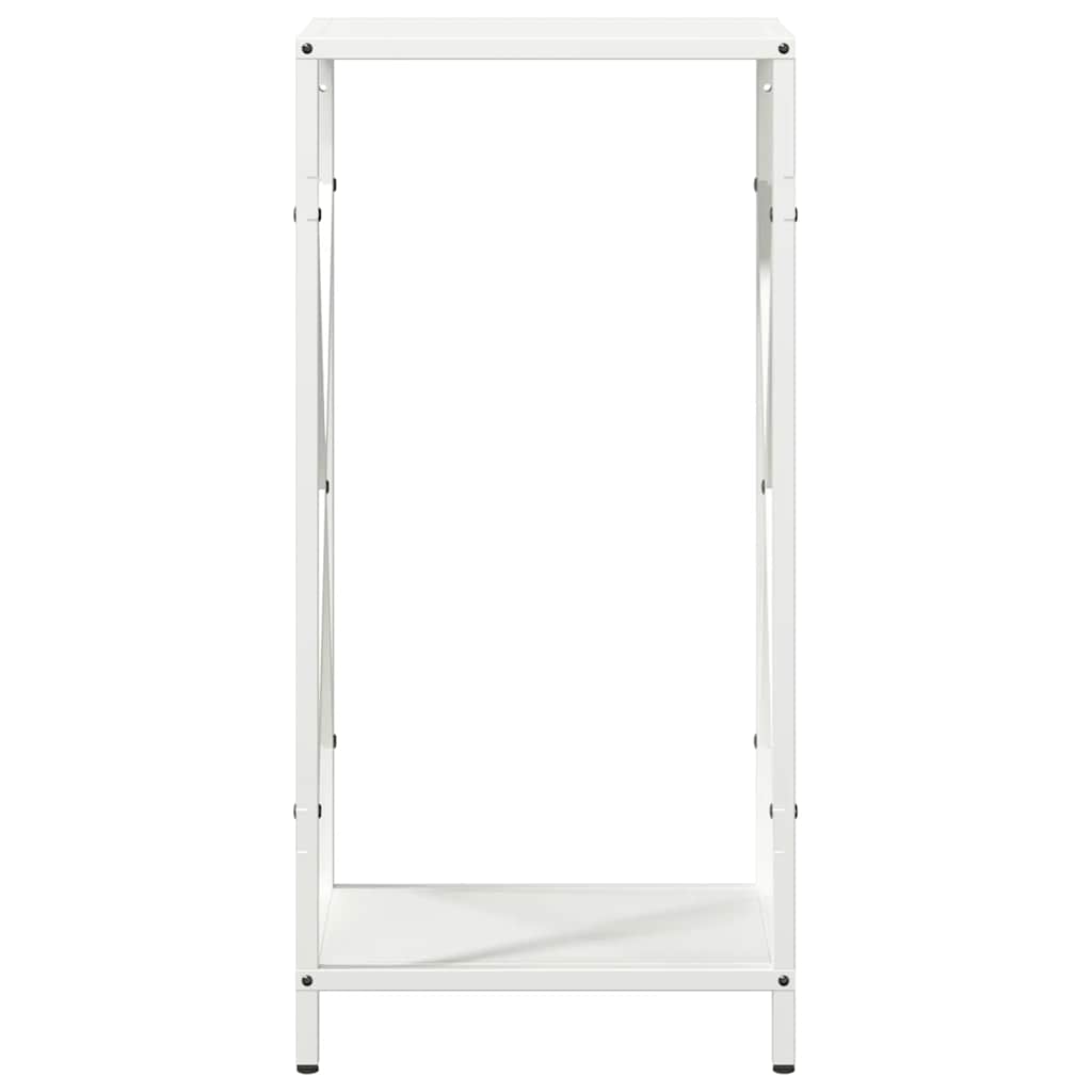 Stalak za drva bijeli 34x25x70 cm Hladno valjani čelik