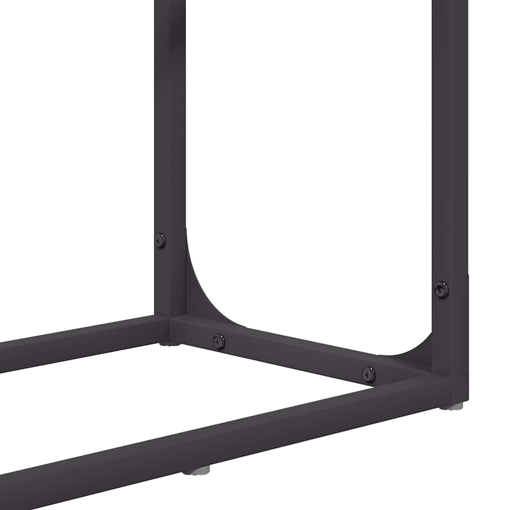 Stalak za drva crni 60x25x100 cm hladno valjani čelik
