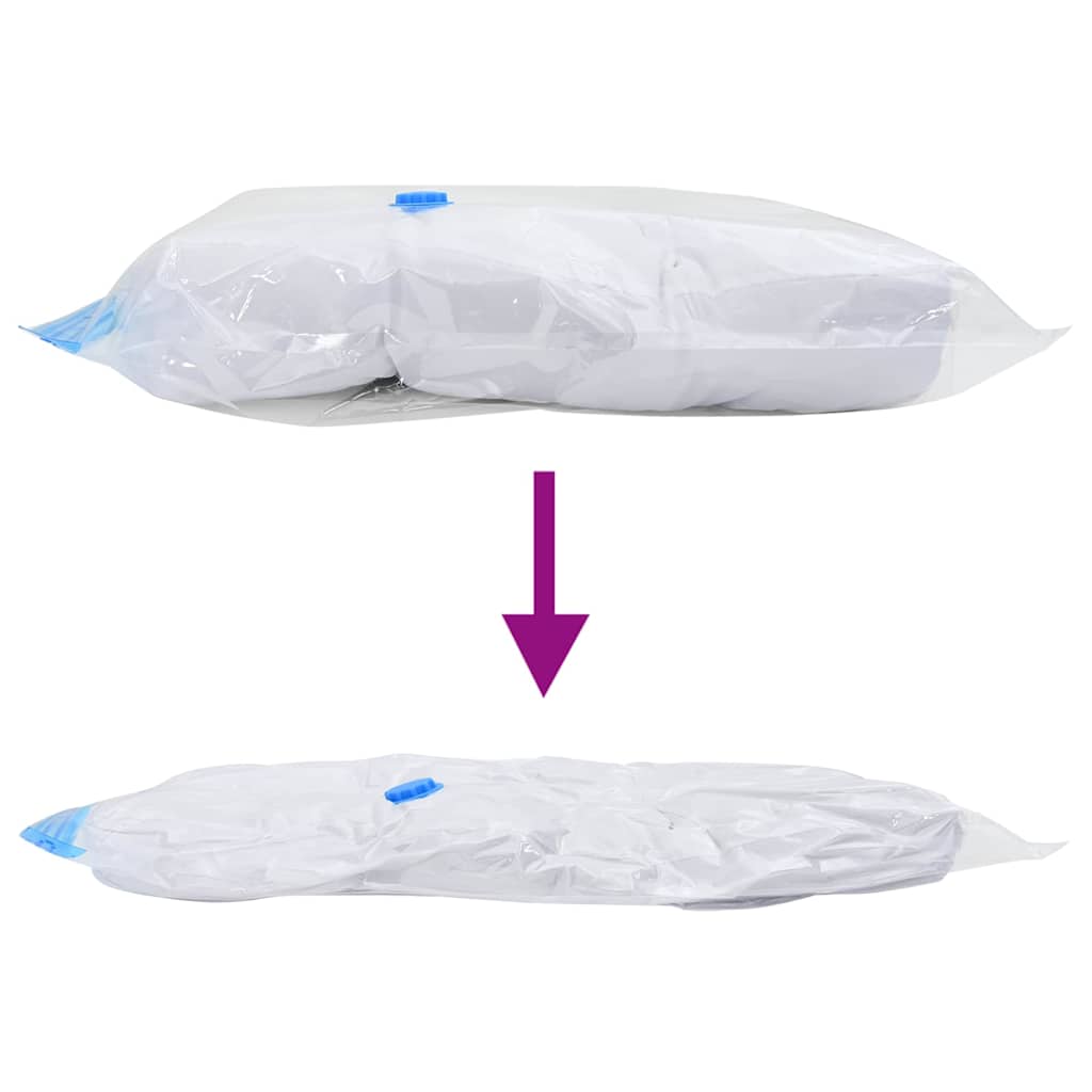 Vreće za spremanje 10 pcs Transparentne i plave 70 x 50 cm
