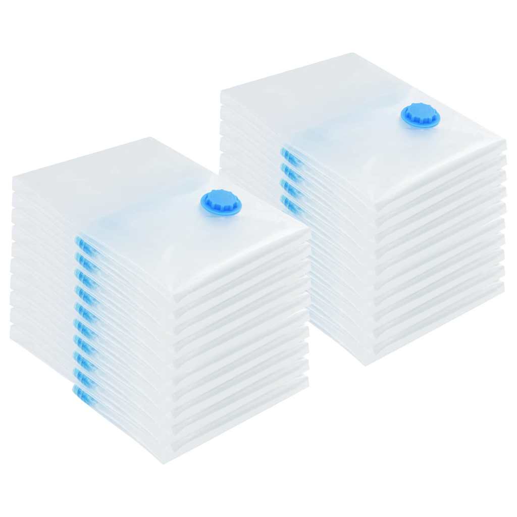 Vreće za spremanje 20 pcs Transparentne i plave 70 x 50 cm