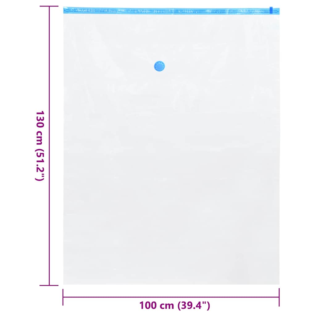Vreće za spremanje 50 pcs Transparentne i plave 130 x 100 cm