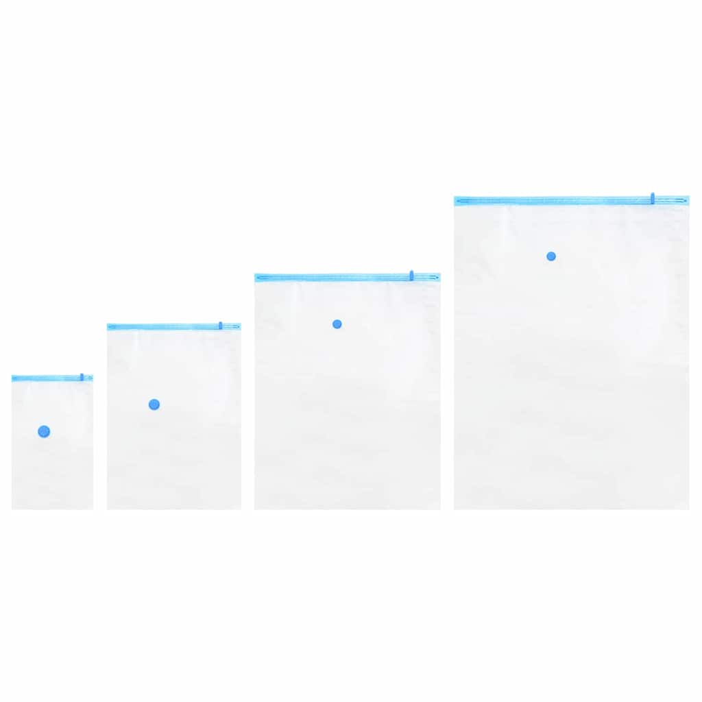 Vreće za spremanje 15 pcs Transparentne i plave 130 x 100 cm