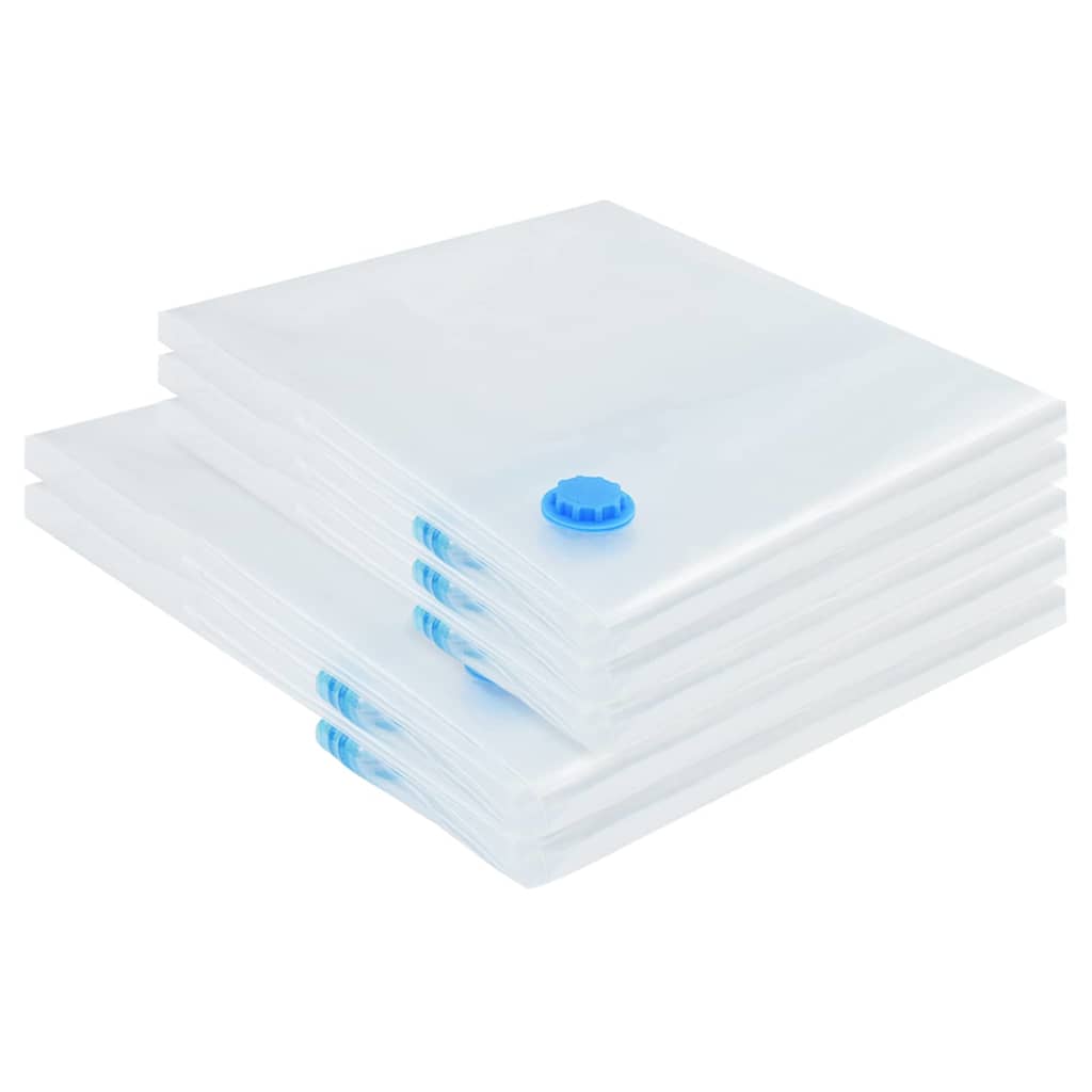 Vreće za spremanje 5 pcs Transparentne i plave 130 x 100 cm