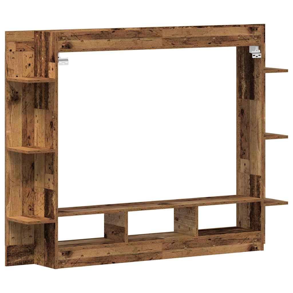 TV ormar Zidne Staro drvo 152 x 22 x 113 cm Konstruirano drvo