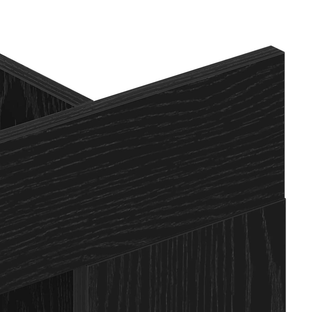 TV ormar Zidne Crni hrast 152 x 22 x 113 cm Konstruirano drvo