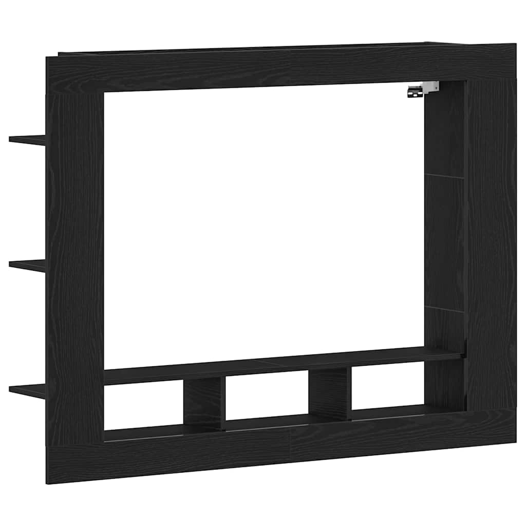 TV ormar Zidne Crni hrast 152 x 22 x 113 cm Konstruirano drvo