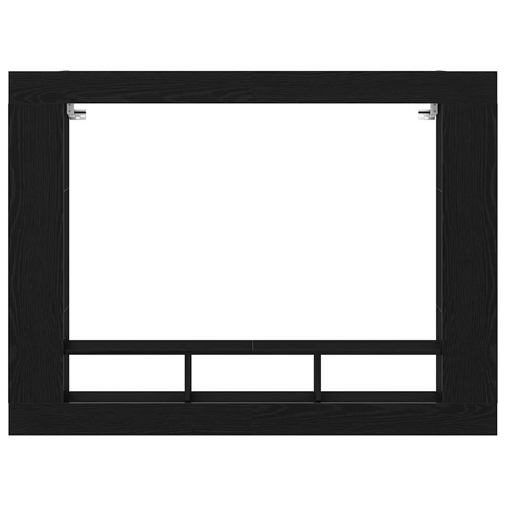 TV ormar Zidne Crni hrast 152 x 22 x 113 cm Konstruirano drvo