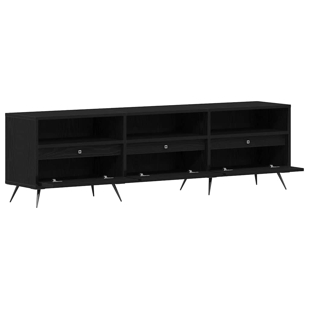 TV ormar Crni hrast 150 x 30 x 44,5 cm Konstruirano drvo