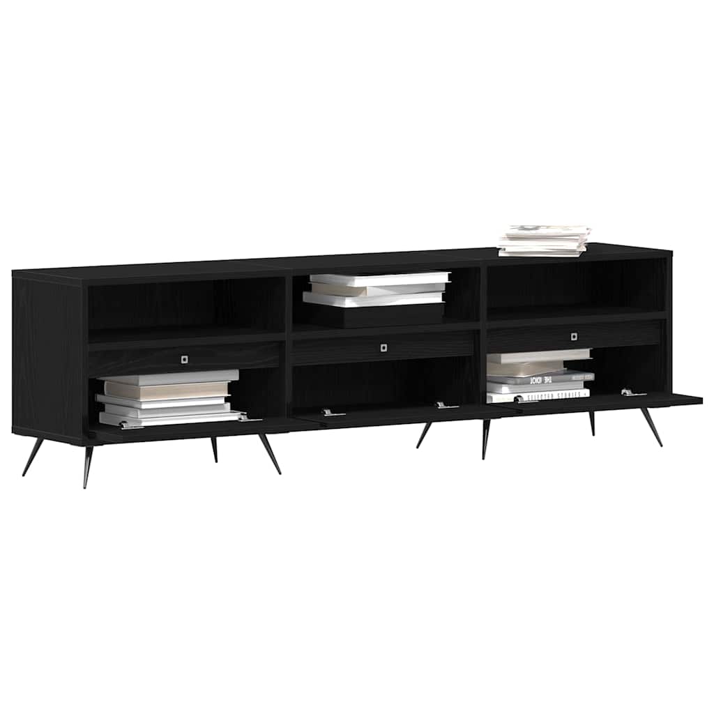 TV ormar Crni hrast 150 x 30 x 44,5 cm Konstruirano drvo