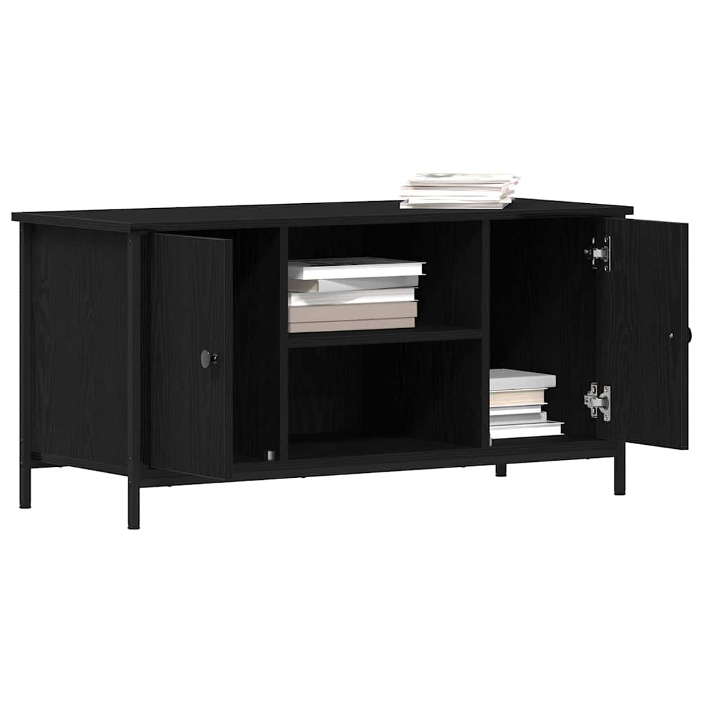 TV ormar Crni hrast 100 x 40 x 50 cm Konstruirano drvo