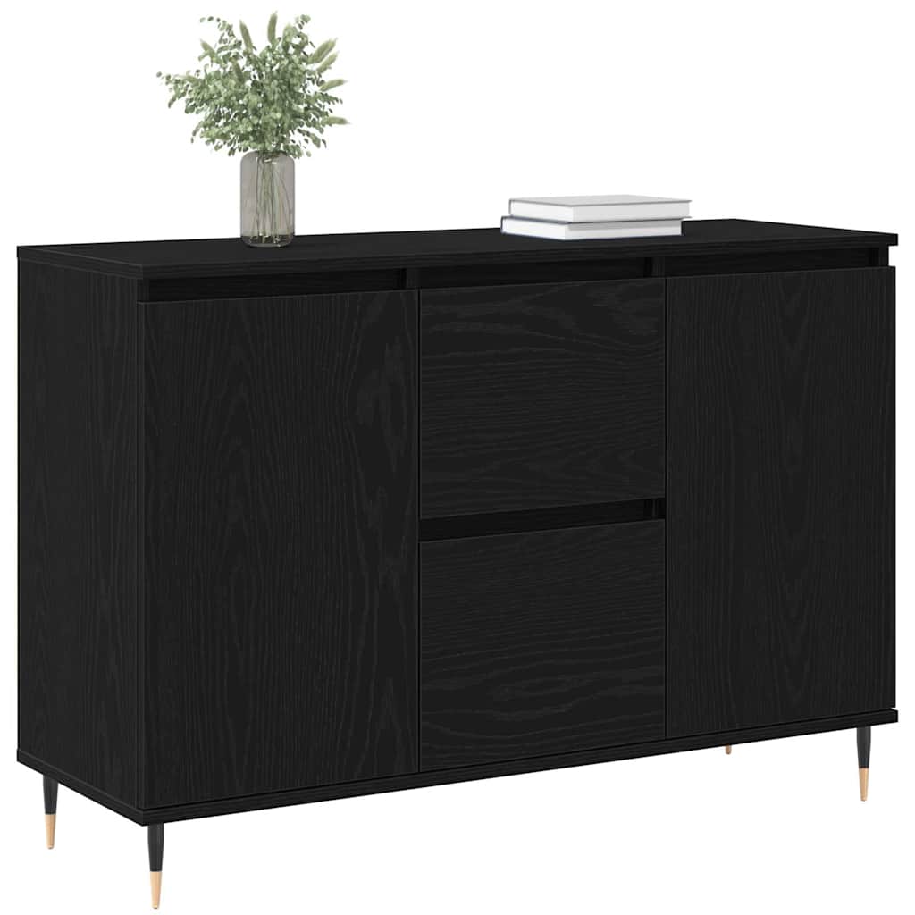 Kreveta Crni hrast 101,5 x 35 x 70 cm Konstruirano drvo