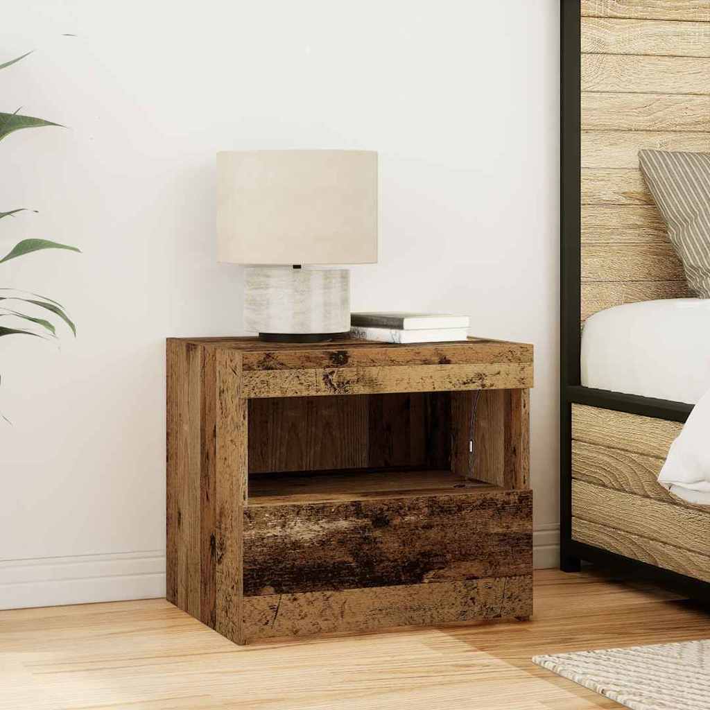 Noćni ormar Staro drvo 50 x 40 x 45 cm Konstruirano drvo