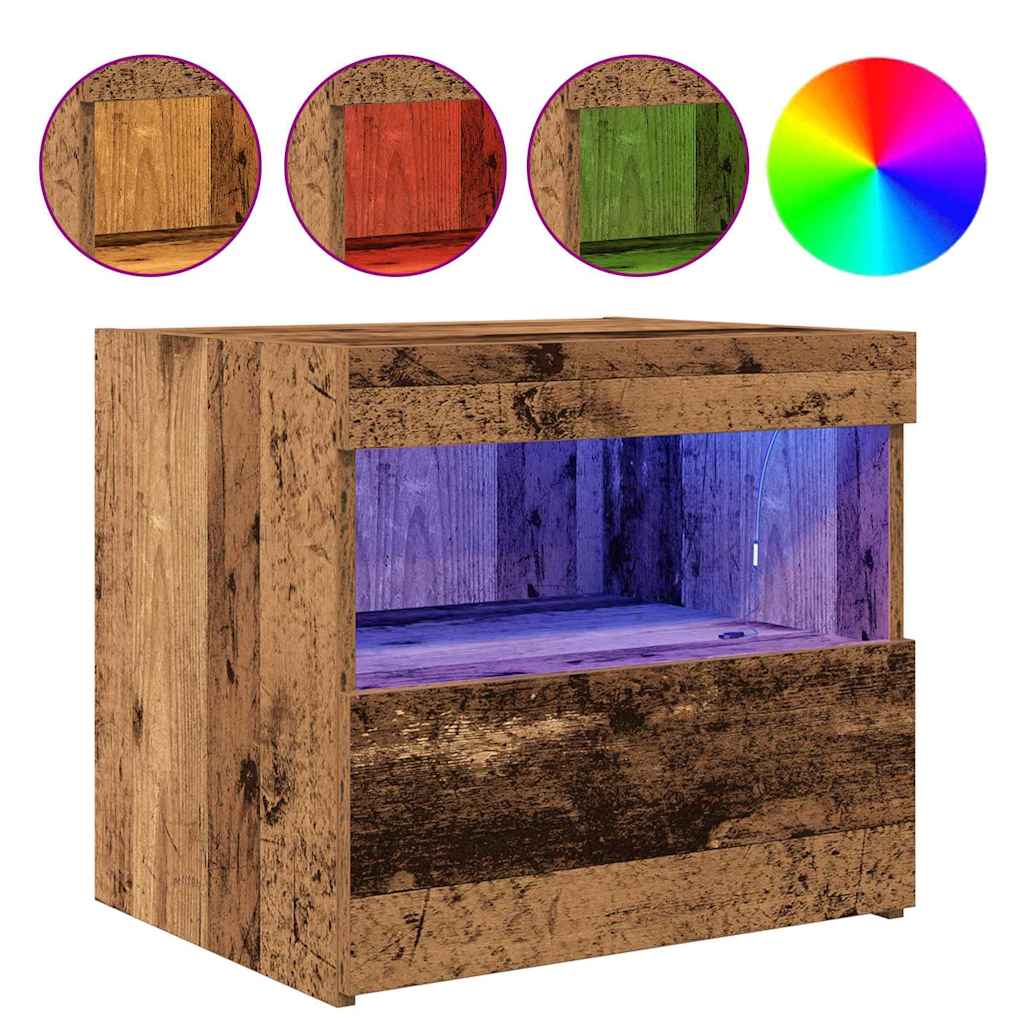 Noćni ormar Staro drvo 50 x 40 x 45 cm Konstruirano drvo