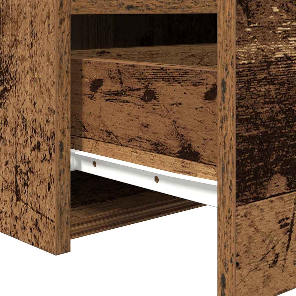 Noćni ormar 2 pcs Staro drvo 50 x 40 x 45 cm Konstruirano drvo