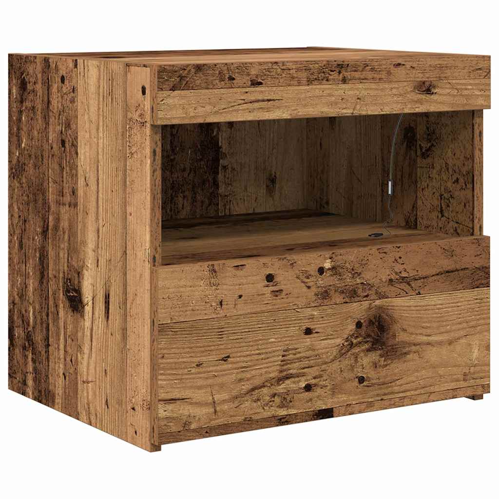 Noćni ormar 2 pcs Staro drvo 50 x 40 x 45 cm Konstruirano drvo