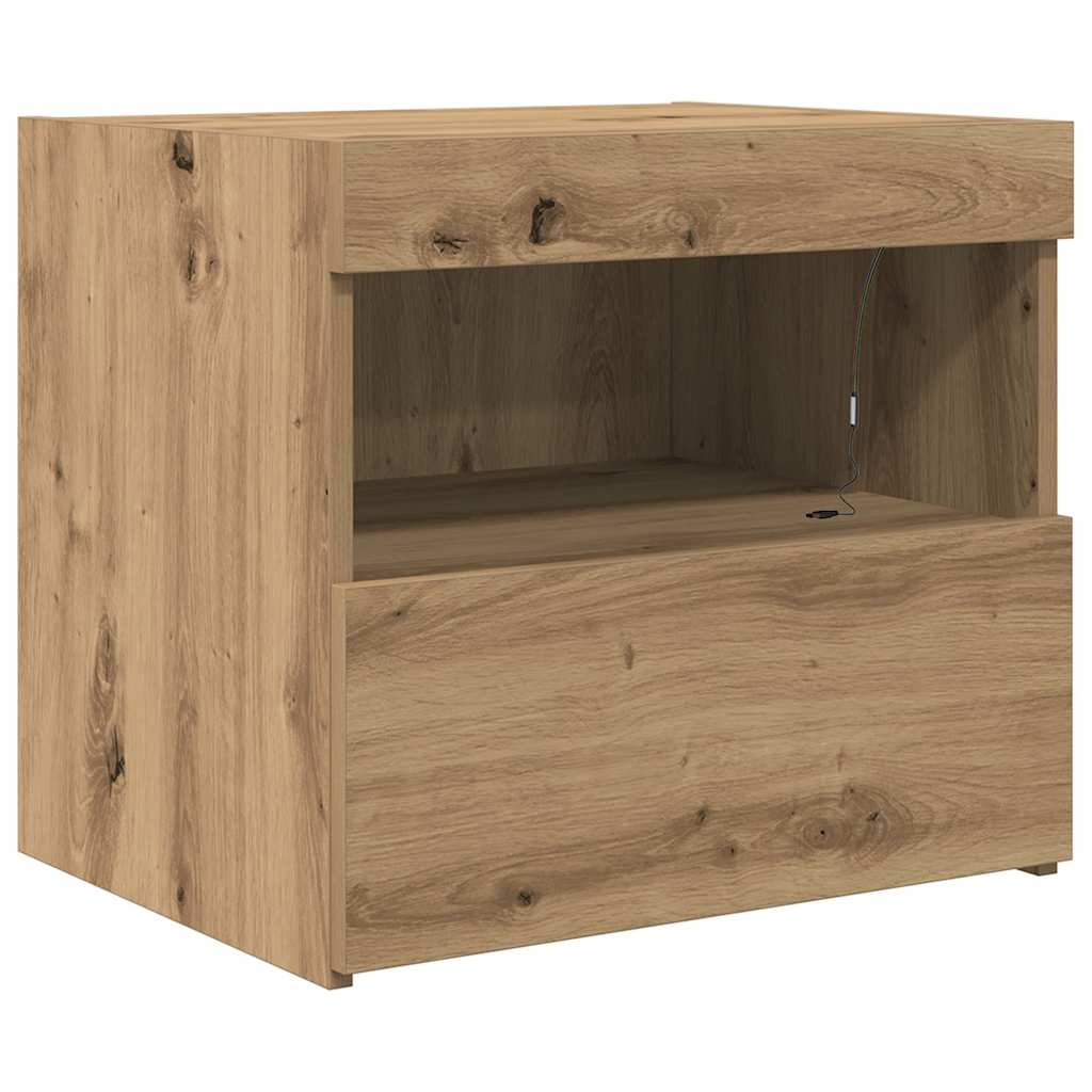 Noćni ormar s ladicama 2 pcs Umjetnički hrast 50 x 40 x 45 cm