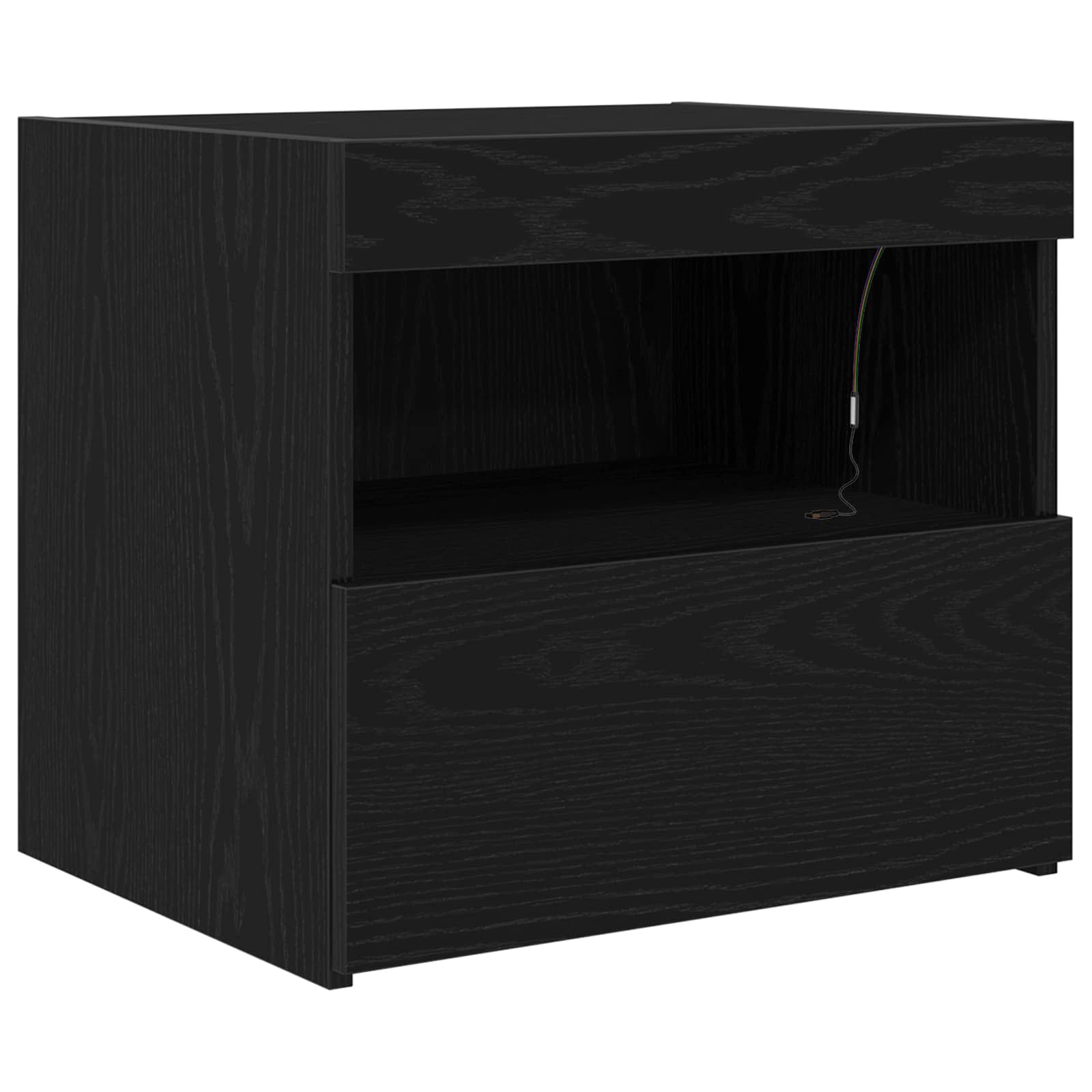 Noćni ormar Crni hrast 50 x 40 x 45 cm Konstruirano drvo