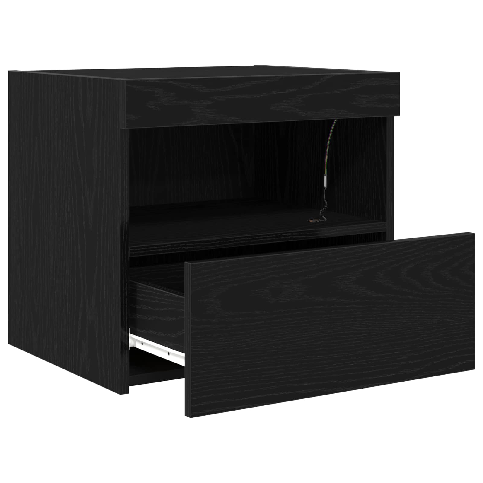 Noćni ormar Crni hrast 50 x 40 x 45 cm Konstruirano drvo