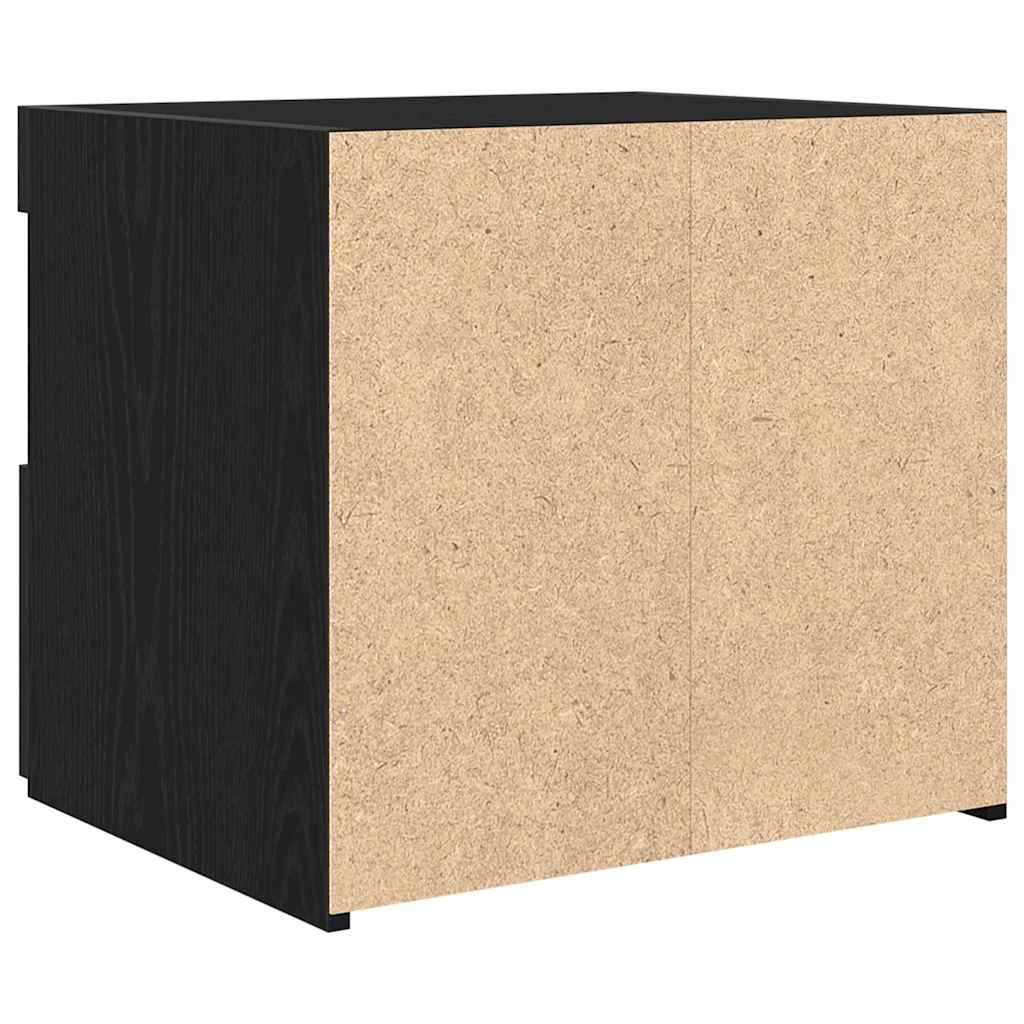 Noćni ormar 2 pcs Crni hrast 50 x 40 x 45 cm Konstruirano drvo