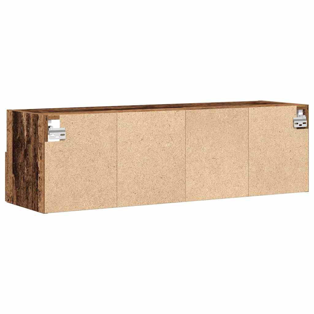 TV zidni ormar Zidne 2 pcs Staro drvo 100 x 30 x 30 cm