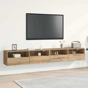 TV zidni ormar Zidne 2 pcs hrast artisan 100 x 30 x 30 cm