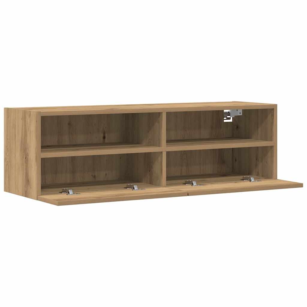 TV zidni ormar Zidne 2 pcs hrast artisan 100 x 30 x 30 cm