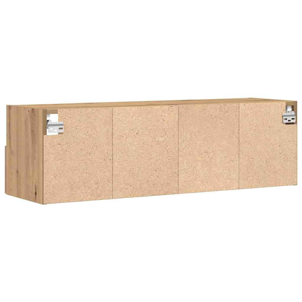 TV zidni ormar Zidne 2 pcs hrast artisan 100 x 30 x 30 cm