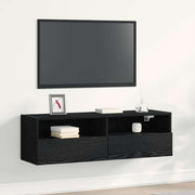 TV zidni ormar Crni hrast 100 x 30 x 30 cm Konstruirano drvo