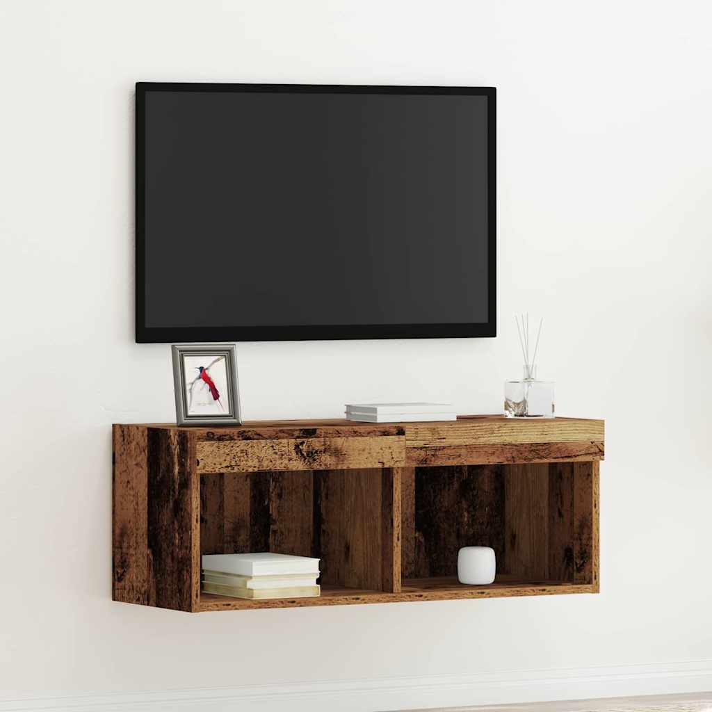 Set TV komoda Staro drvo 80 x 30 x 30 cm Konstruirano drvo