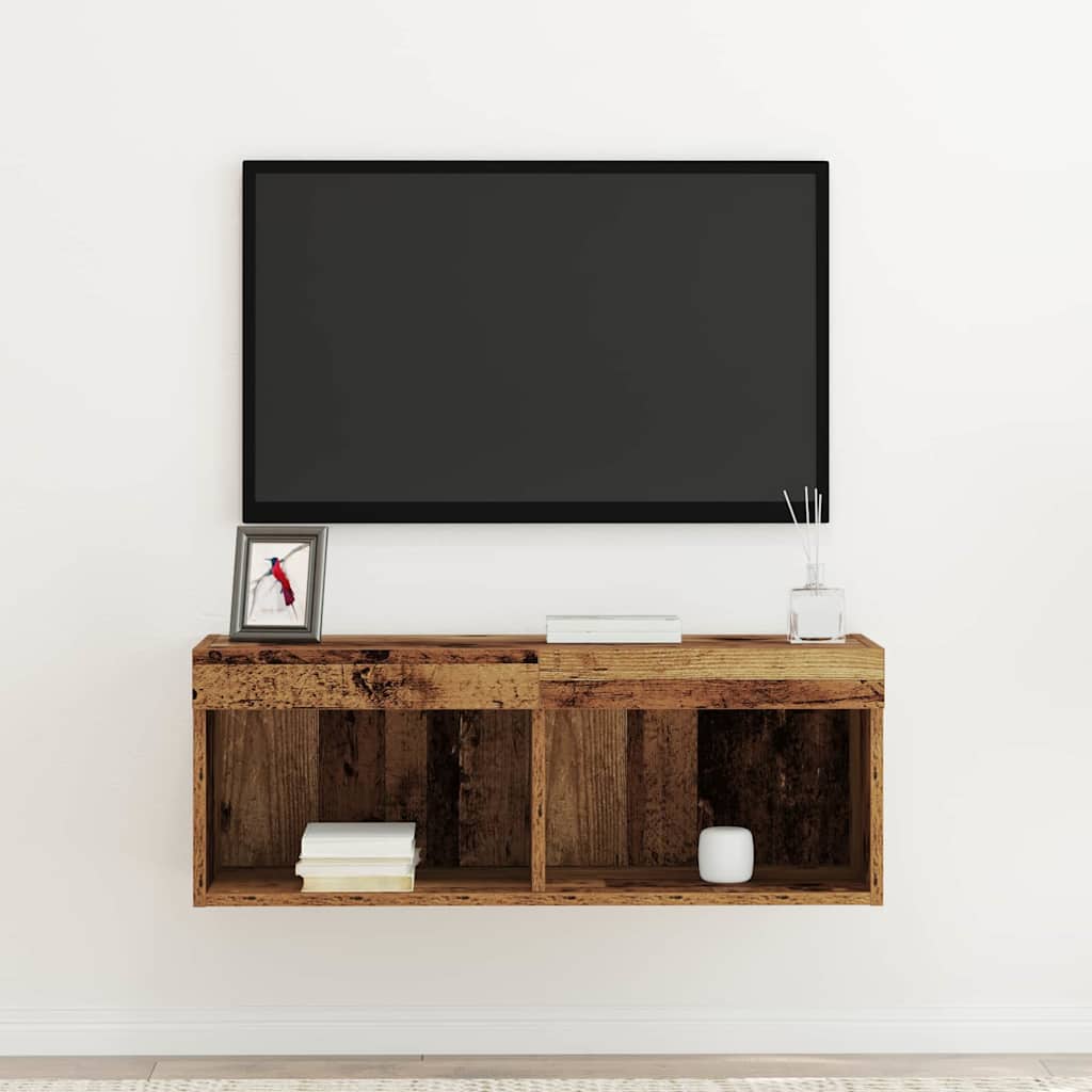 Set TV komoda Staro drvo 80 x 30 x 30 cm Konstruirano drvo