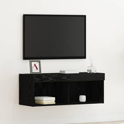Set TV komoda Crni hrast 80 x 30 x 30 cm Konstruirano drvo