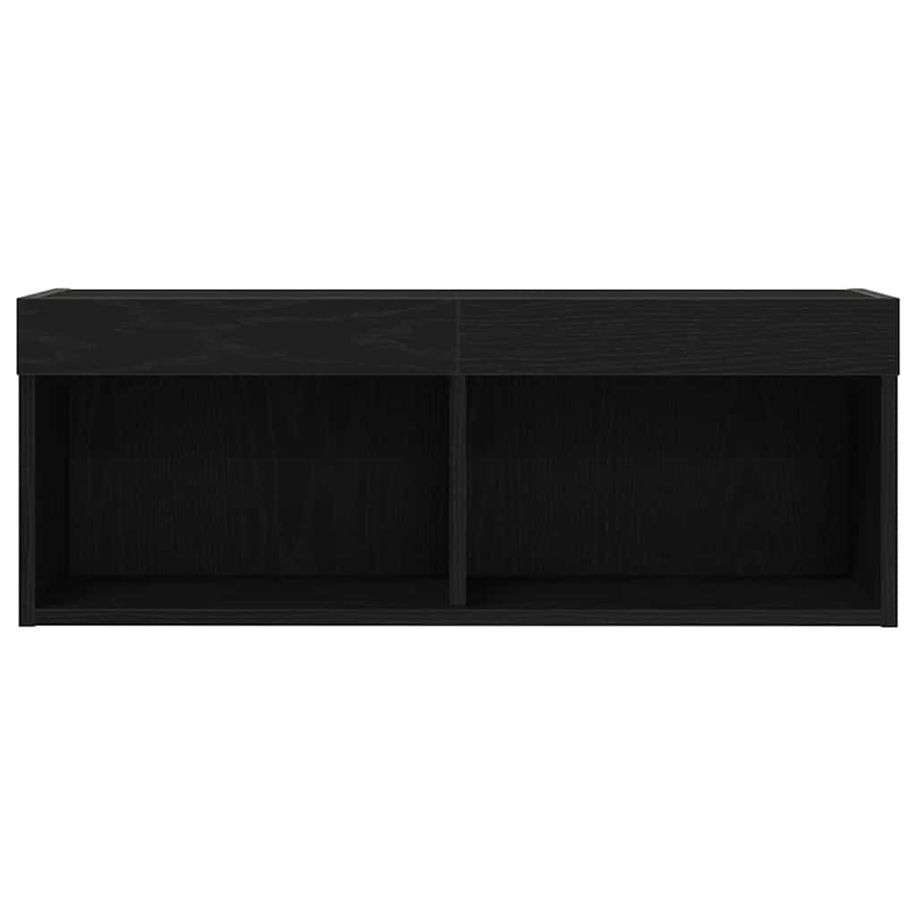 Set TV komoda Crni hrast 80 x 30 x 30 cm Konstruirano drvo