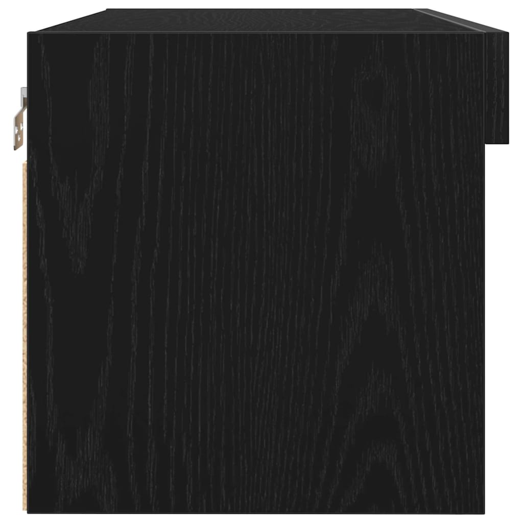 Set TV komoda Crni hrast 80 x 30 x 30 cm Konstruirano drvo