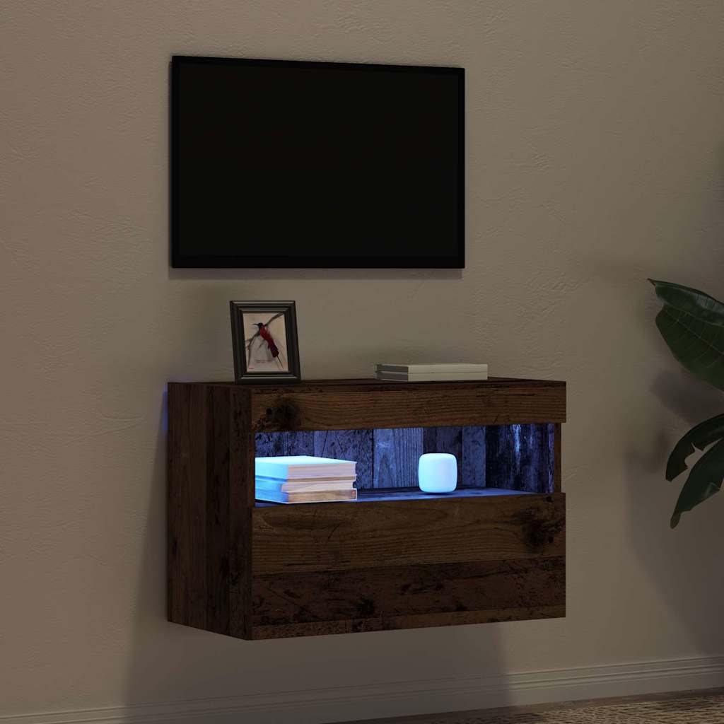 TV zidni ormar Staro drvo 60 x 30 x 40 cm Konstruirano drvo