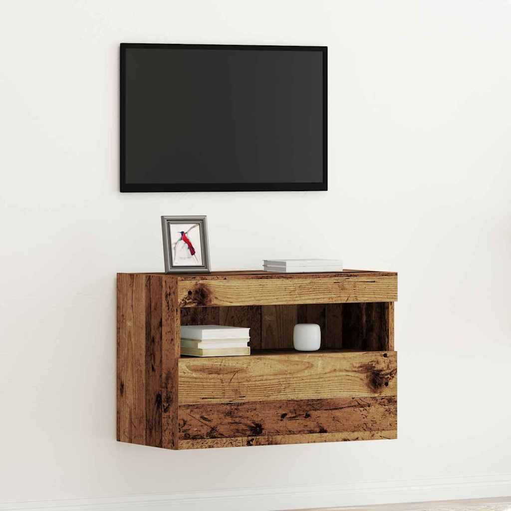 TV zidni ormar Staro drvo 60 x 30 x 40 cm Konstruirano drvo