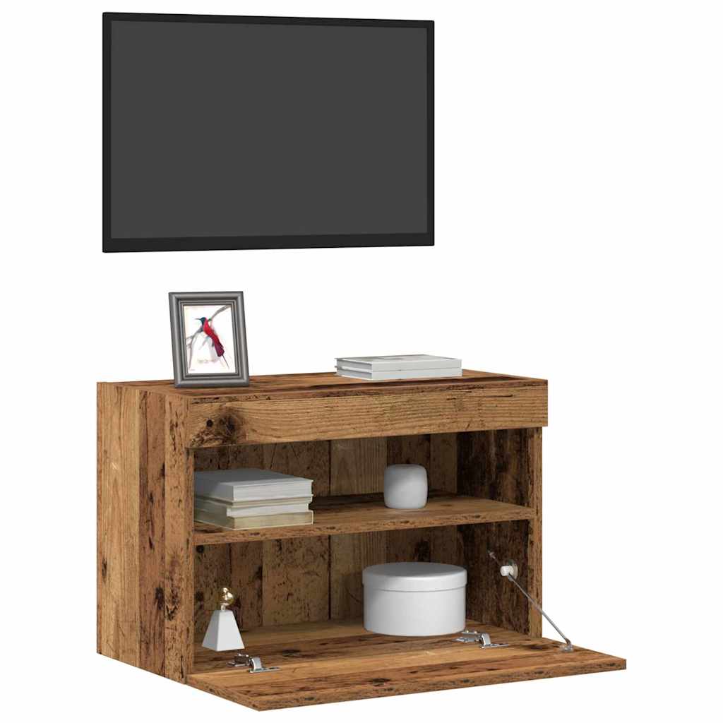 TV zidni ormar Staro drvo 60 x 30 x 40 cm Konstruirano drvo