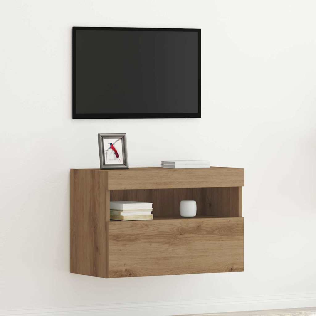 TV zidni ormar hrast artisan 60 x 30 x 40 cm Konstruirano drvo