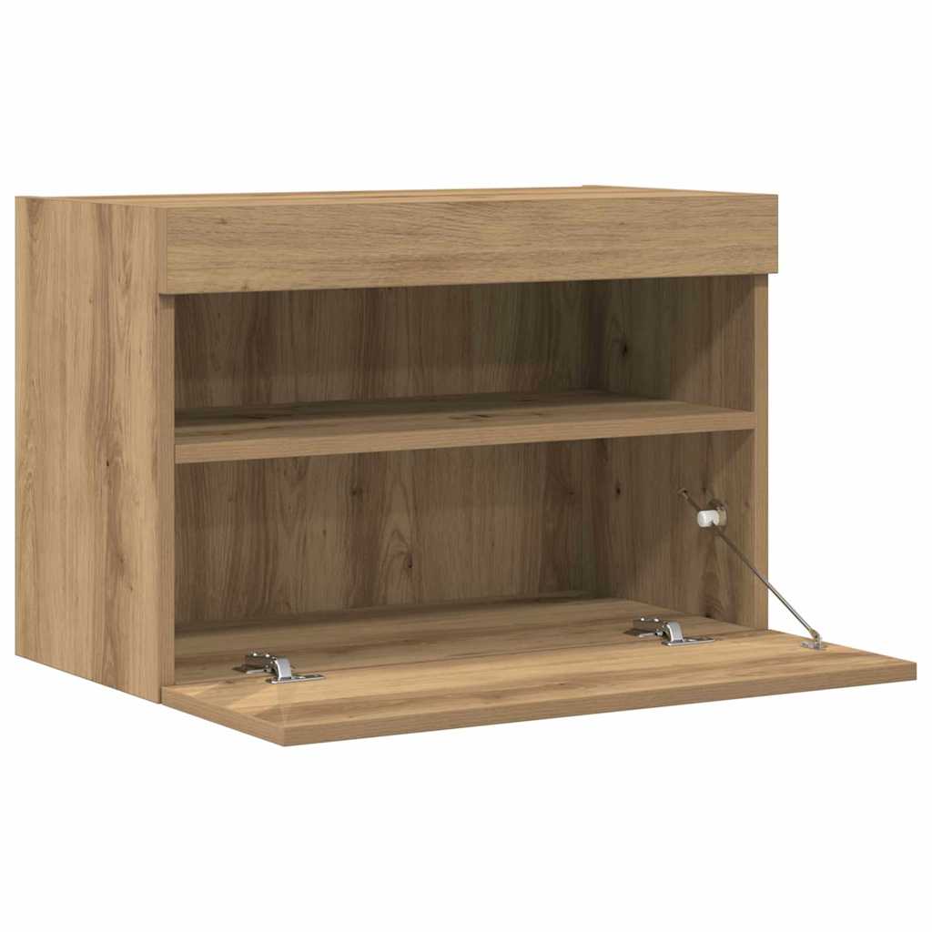 TV zidni ormar Zidne 2 pcs hrast artisan 60 x 30 x 40 cm