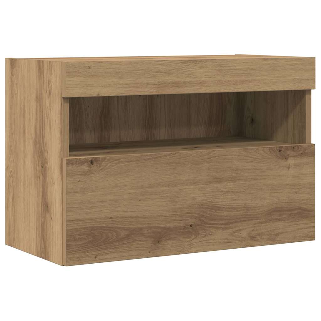 TV zidni ormar Zidne 2 pcs hrast artisan 60 x 30 x 40 cm