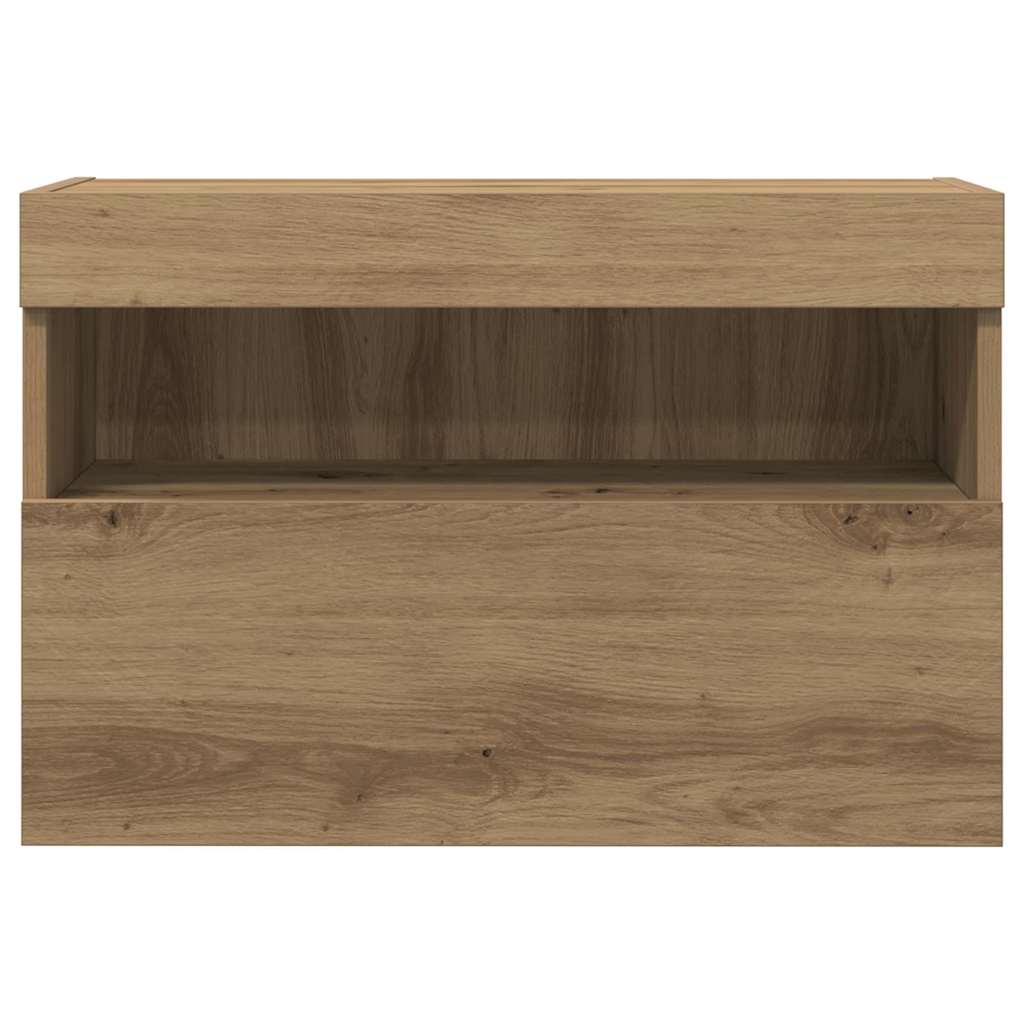 TV zidni ormar Zidne 2 pcs hrast artisan 60 x 30 x 40 cm