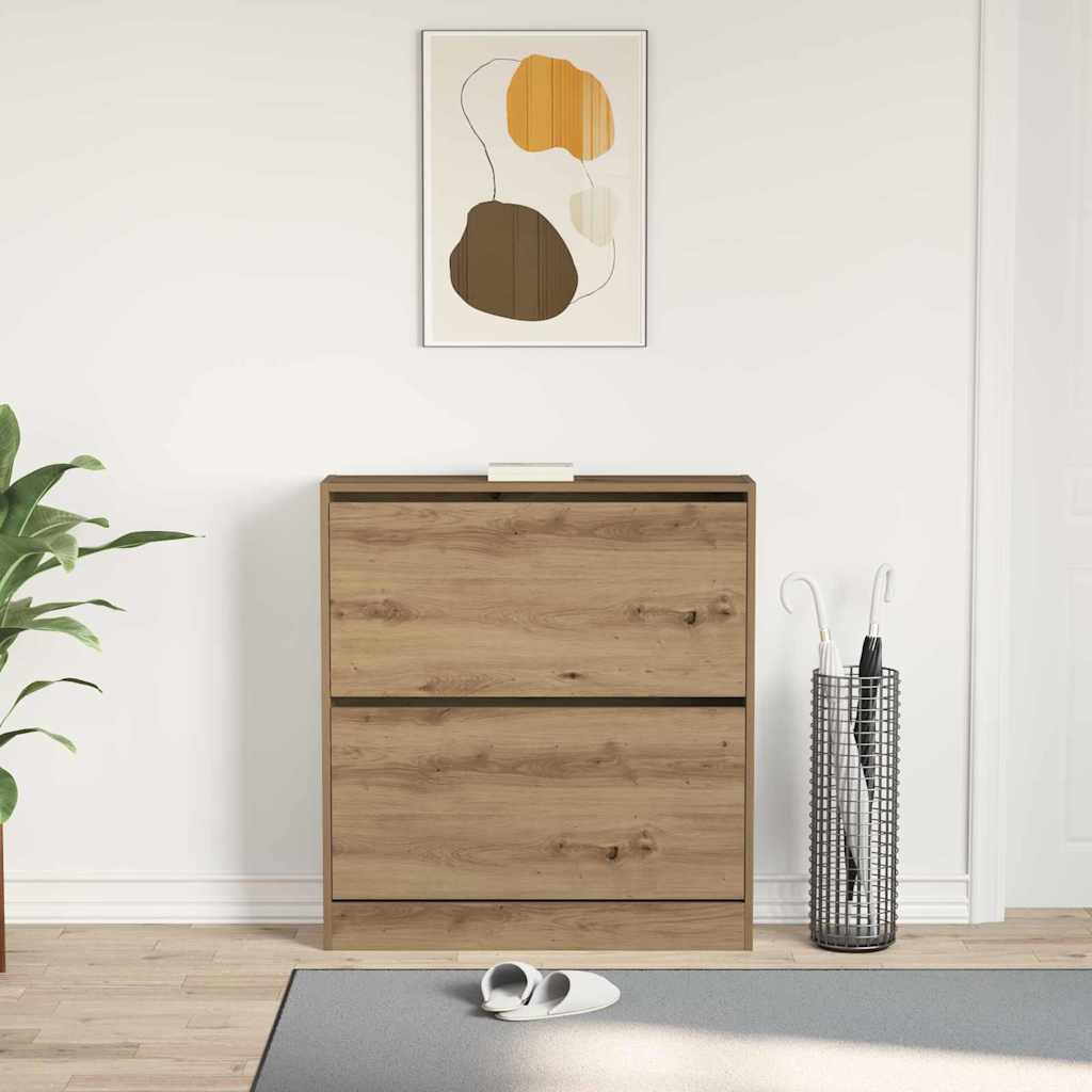 Ormar za cipele s policom Dimljeni hrast 80 x 21 x 87,5 cm