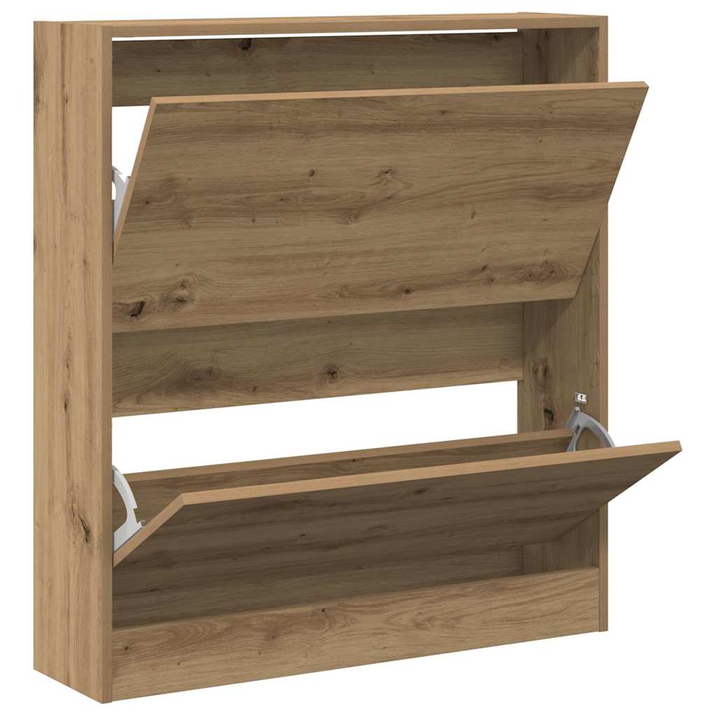 Ormar za cipele s policom Dimljeni hrast 80 x 21 x 87,5 cm