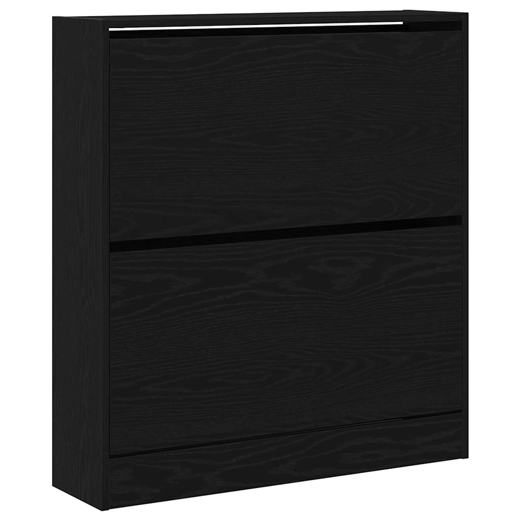 Ormar za cipele Crni hrast 80 x 21 x 87,5 cm Konstruirano drvo