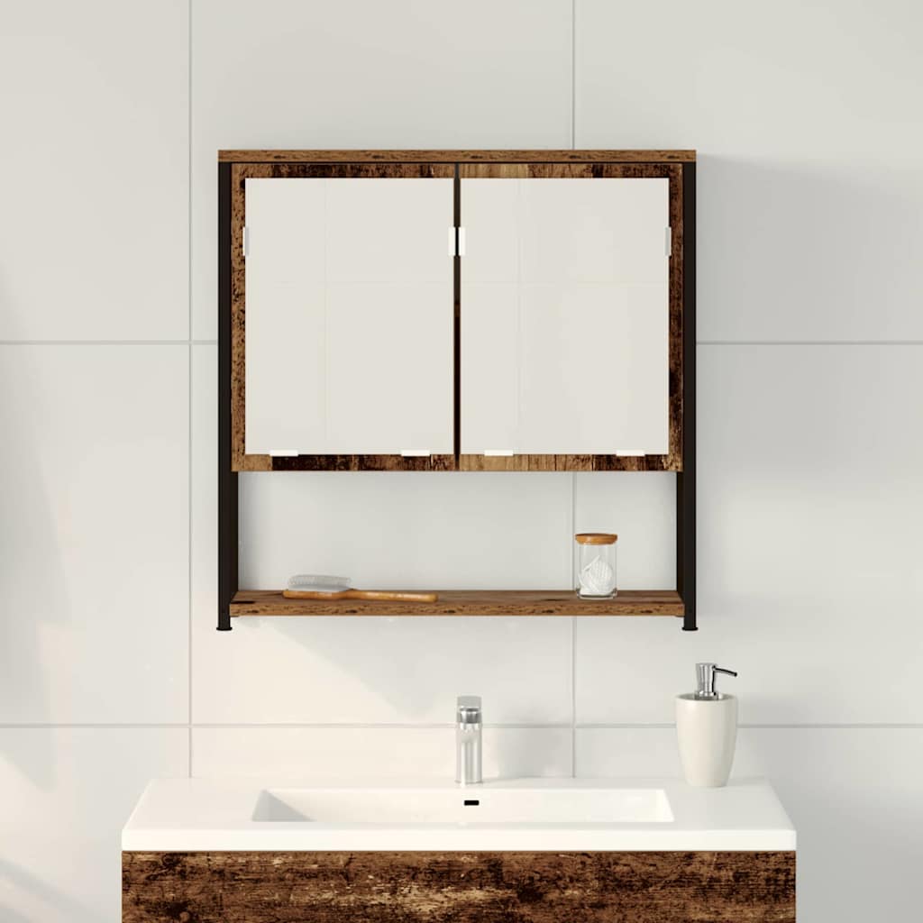 Ogledalo ormar Staro drvo 60 x 16 x 60 cm Konstruirano drvo