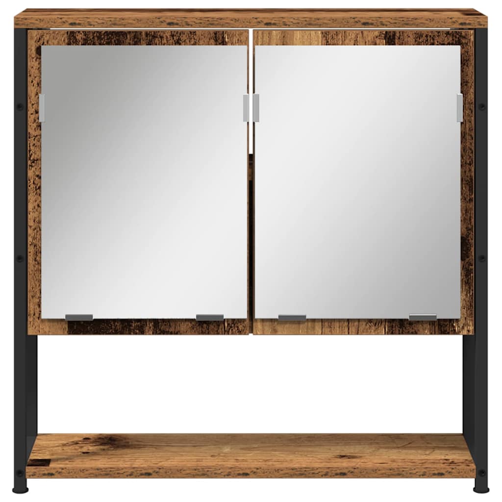 Ogledalo ormar Staro drvo 60 x 16 x 60 cm Konstruirano drvo