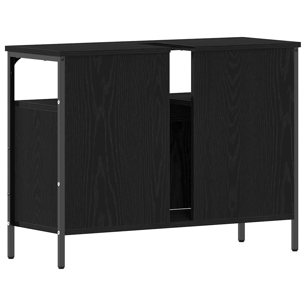 Kupaonski ormarić za sudoper Crni hrast 80 x 30 x 60 cm